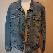 Aeropostale Classic Women Sz ? XL ? See Pics Blue Denium Jean Jacket w/Pockets