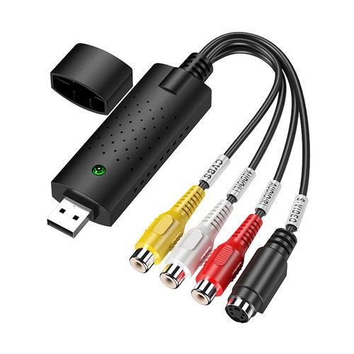 VHS To Digital Converter USB 2.0 Video Converter Audio Capture Card VHS Box DY9 - Photo 2/12