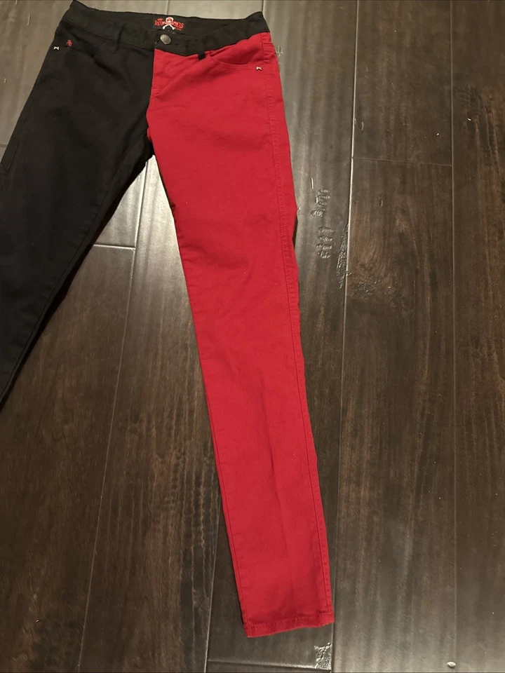 Calça Royal Bones por Daang Goodman tamanho 3 gótica punk grunge xadrez Y2K nova - Imagem 3 de 4