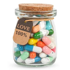 Letters Message in a Bottle,Lovely Notes Couples Gifts For Him/Her, Boyfriend...