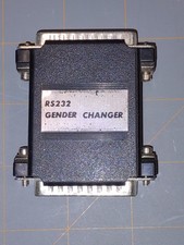 RS232 Gender Changer DB25 M/M Adapter   Vintage Serial Connect