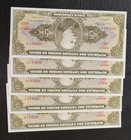 Brasilien Brazil 5 Cruzeiros 1960's Low (4) Serial #'s (8474-8478) Crispy UNC  — photo 9