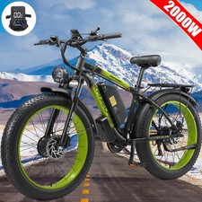 2000W Dual Motor 26" Fat Tire E-Bike 35MPH AWD V3 48V/23Ah for Adults UL2849 US
