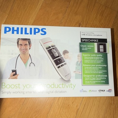 Philips SpeechMike LFH3210/00 Diktiermikrofon USB Handgerät Festspeicher Docking
