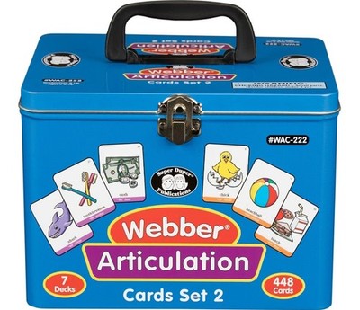 New Webber Articulation Card Decks,Bundle Set 2, Learning Resources Complete Set