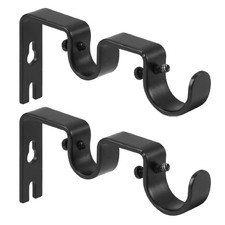 Anndason Heavy Duty Double Curtain Rod Brackets, 1"  5/8" Inch Rod Holders ...