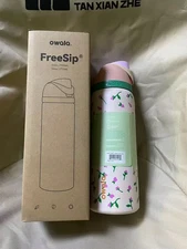 Owala FreeSip 32 oz team time Stainless Steel Cherry Blossoms Water Bottle