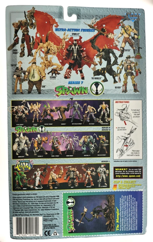 Spawn The Mangler Ultra Action Figure Series 7 McFarlane Toys 1996 Sealed New - Image 2 of 2