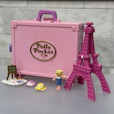 Vintage Polly Pocket 1996 Bluebird Toys Polly In Paris Vacation Near Complete