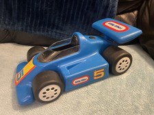 Little Tikes Racing Car Vintage Blue Car