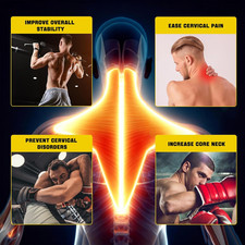 Neck Harness for Increases Neck Core Strength Neck Exerciser with 30" Heavy Duty