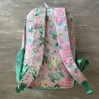 NWT Lilly Pulitzer Backpack in Multi Via Amore Spritzer Home (pink and green) NWT Lilly Pulitzer Large Printed Backpack Multi Via Amore  main image 2