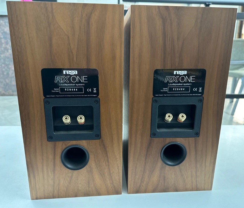 Rega RX1- Walnut Bookshelf Speakers - Pair - RX ONE - With Original Box ...