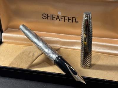 Sheaffer Silver Imperial Füllfederhalter Touchdown Sterling Silber (BFP673)