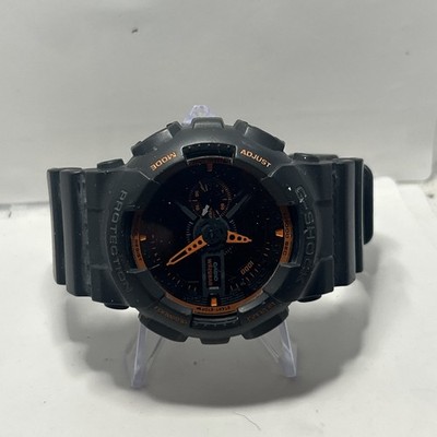 Mens Casio G-Shock GA-110TS 5146 Digital Analog Quartz Watch Orange/Black Works
