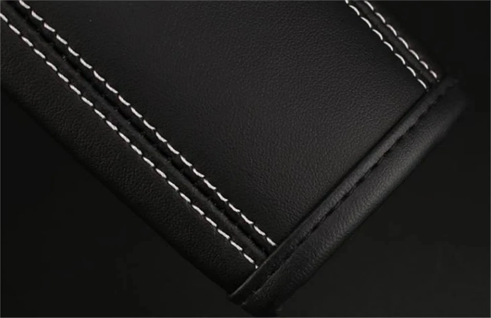 2pcs Car Seat Belt Cover Shoulder Cushion Pad Real Leather For Mercedes-Benz - Image 4 of 4