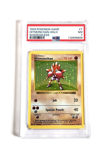 Hitmonchan (Shadowless) graded PSA 7 for sale on eBay
