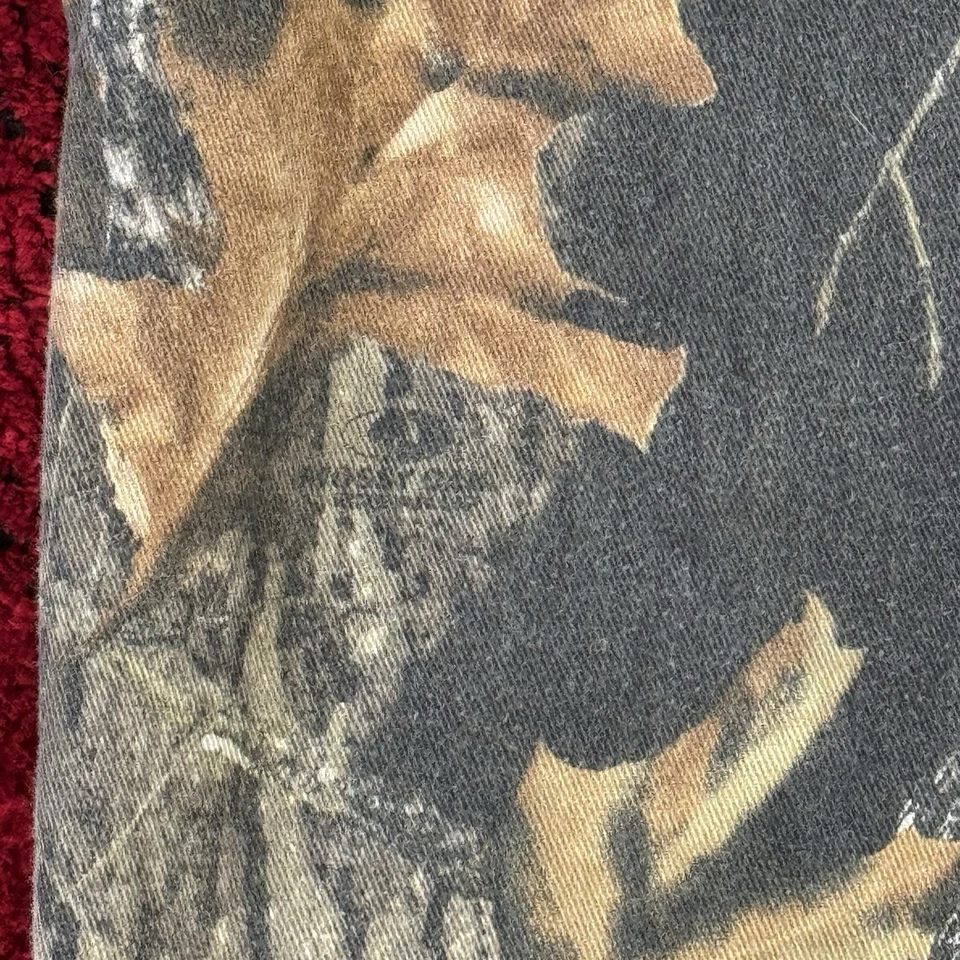 Cabelas Y2K Mossy Oak Break Up Hunting Camo Button Up Shirt Youth Size XL - Image 4 of 4