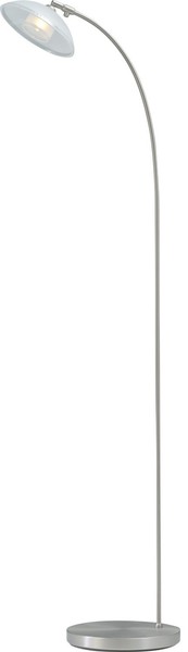 Stehlampe In Nickel H130Cm Led Standleuchte Sparlampe Lampe Stand Stehleuchte-image