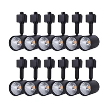 12 Pack LED Track Lighting Heads Compatible with  H Type Track B 6.5W 3000K B