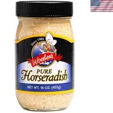 Intense Flavor Pure Horseradish Paste 16oz Jar - Ideal for Sauces & Seasonings