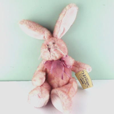 RARE Ganz Heritage Easter Bunny Rabbit Tutti Fruitti 2001 Handmade Pink VTG