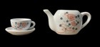 Battat Porcelain 3 Piece Miniature Tea Set Roses Children Toy Play — photo 1