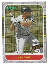 2021 Donruss Highlights Vector #HI2 Jose Abreu Chicago White Sox Insert Parallel