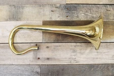 Bach Strad Model 184 Shepherds Crook Bb Cornet Bell Standard Raw Yellow Brass