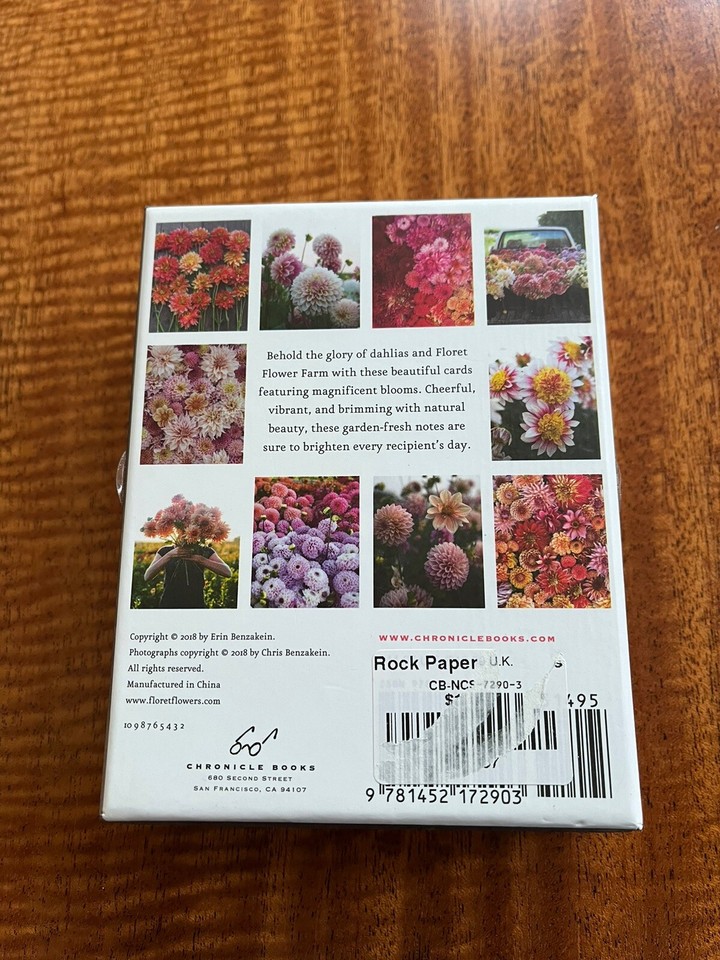 Erin Benzakein Floret Farm's Cut Flower Garden Dahlia Notes (Cards