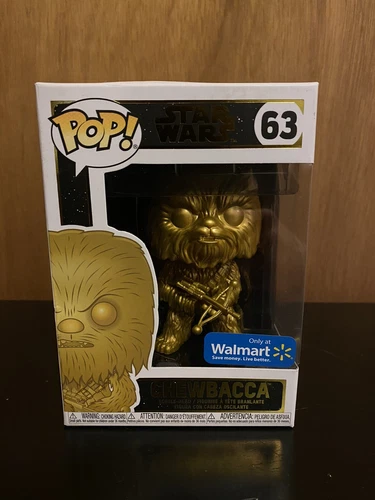 Funko POP! Star Wars: Chewbacca (Gold Metallic) #63 - Exclusive NEW IN BOX
