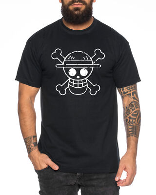 Logobruch Zorro One Manga Herren Ruffy T-Shirt Anime Piece