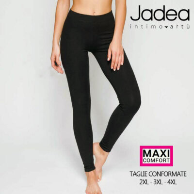Jadea Damen Leggings lang aus weicher Baumwolle Stretch Extra Large Art 4200