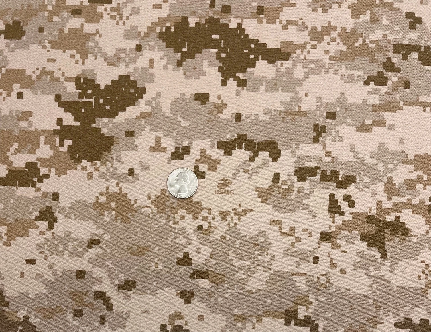MARPAT DESERT 6oz MARINE USMC LOGO APPAREL NOMEX FR FABRIC BY 1/2(0.5) YARD 64"W image 8