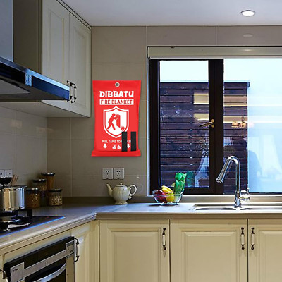 Fire Blanket for Home and Kitchen, Fire Blankets Emergency for Home, Emergenc...