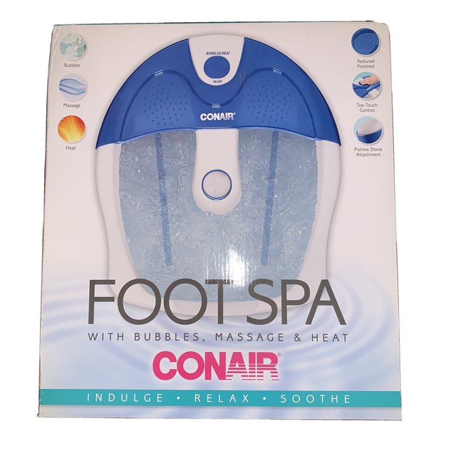 conair foot spa with massage bubbles and heat