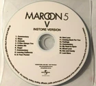 MAROON 5 V RARE PROMO Only Australian Instore Version CD