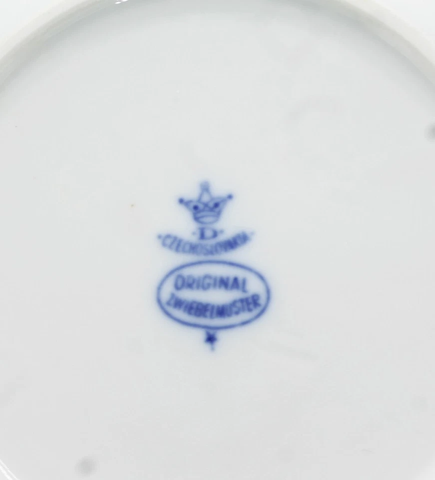 ZWIEBELMUSTER TELLER 5x Dessertteller Durchbruch Teller Dubi Eichwald Ø 19cm - Bild 3 von 3