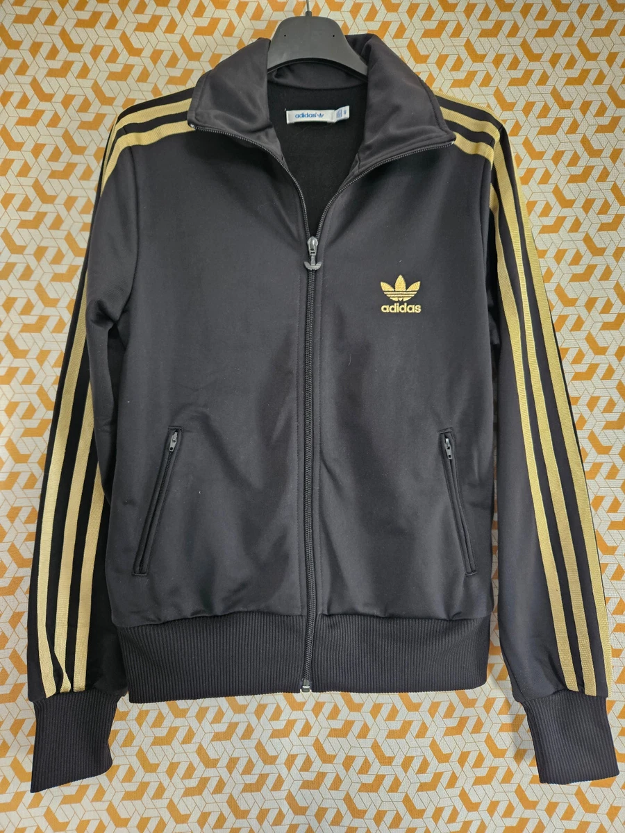 Veste Adidas Originals Jacket Noir et Or trefoil Femme style