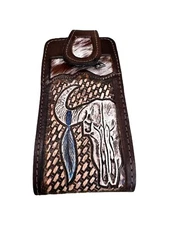 Funda Celular Vaquera Toro Funda Telefono Western Leather Phone Holster Rodeo