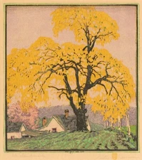 The Landmark : 1916 : Gustave Baumann : Archival Canvas Art