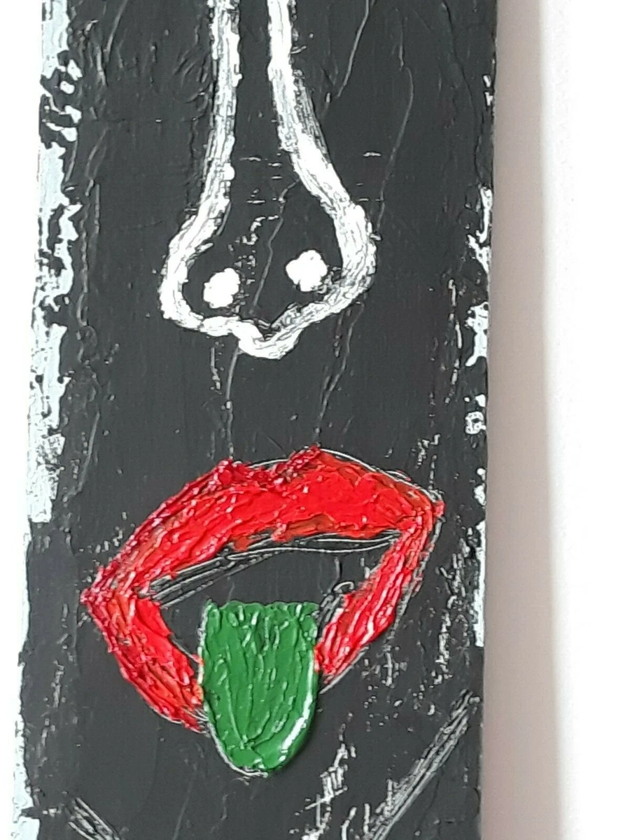 Cuadro pintura original. Título: Alquitrán. Acrílico sobre tabla.