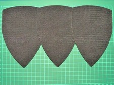 3 x Replacement hook pads for detail sanders, 3mm foam backing, self adhesive