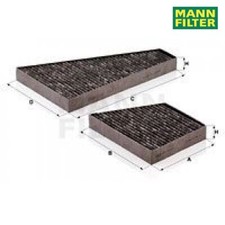 Filter, Innenraumluft MANN-FILTER CUK35000-2 für VW Phaeton
