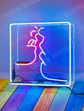French Kisses Kiss Love Acrylic Neon Light Sign Lamp Gift Wall Decor 18x18