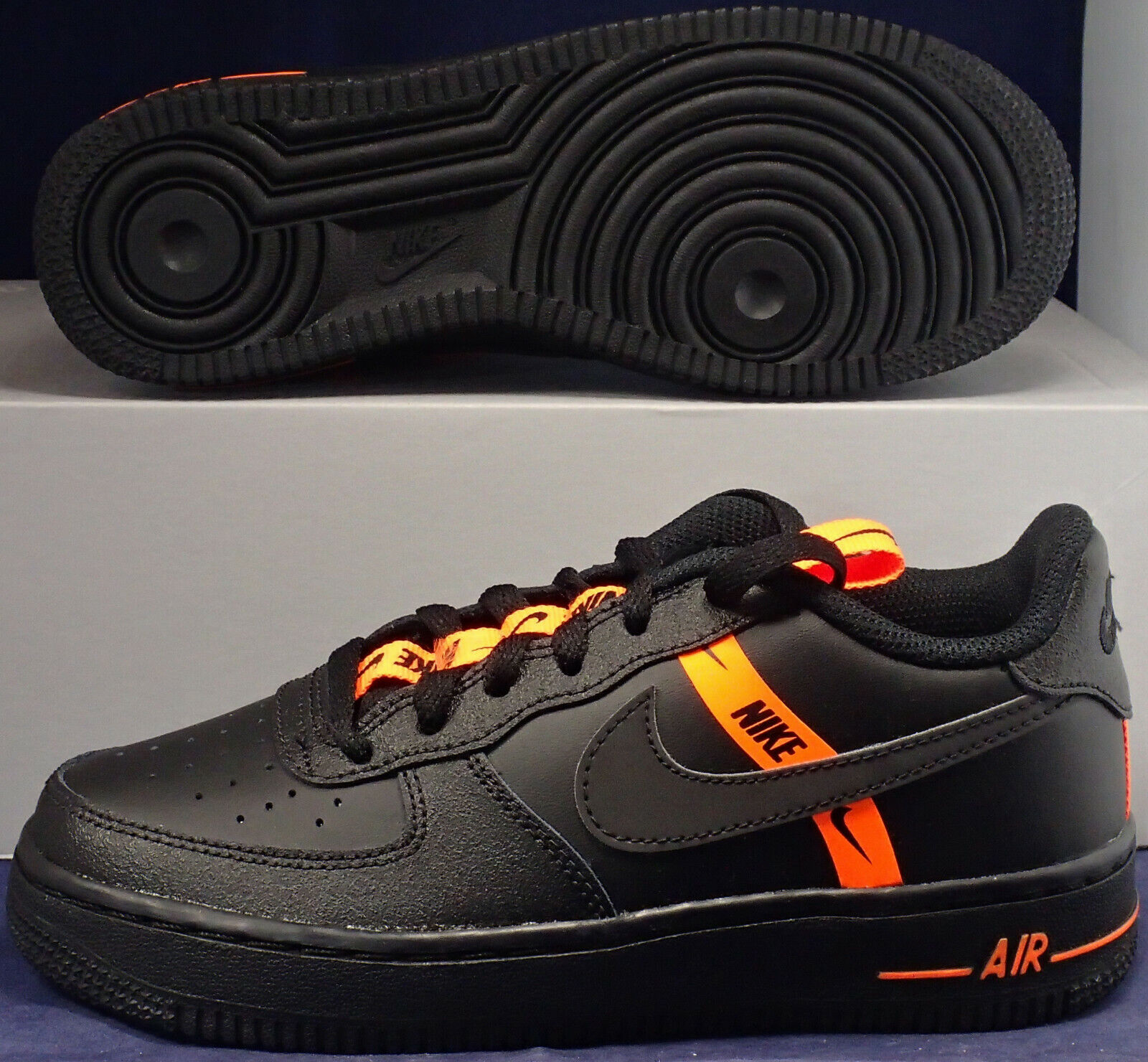 Nike Air Force 1 Low LV8 KSA Worldwide Pack Black Total Orange (GS) Kids' -  CT4683-001 - US