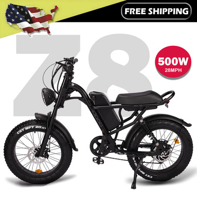 Electric Bike for Adults 20in Fat Tire 48V Off-road E-Bike Snow Bicycle Commuter
