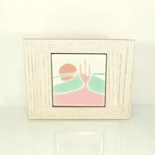 1980's Southwest Playing Card Wood Gift Box with Matching Set of Cards USA