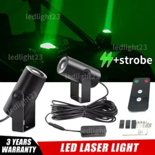 Pair Laser LED Whip Lights Remote 3" Pods Offroad Marine Boat UTV ATV Sky Tracer