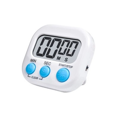 Digitaler Küchentimer Eieruhr Countdown Timer Stoppuhr Magnet Alarm LCD Weiß